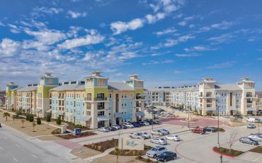 The Village at Lakefront apartment complex in Little Elm, Texas. 