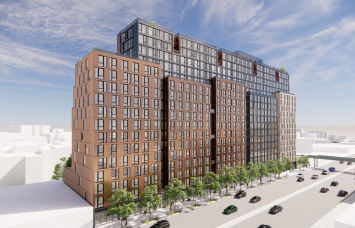 A rendering for the 1057 Atlantic Avenue project. 