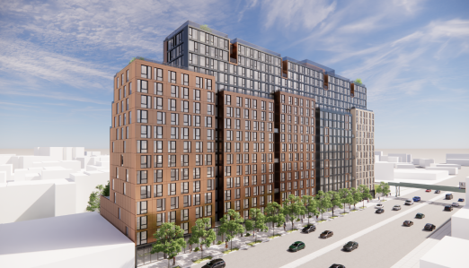A rendering for the 1057 Atlantic Avenue project. 