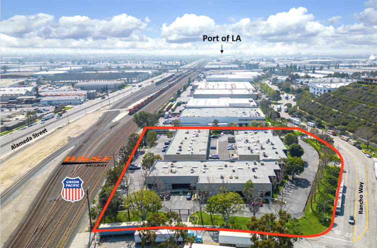 The property is next to the Alameda Rail Corridor for its proximity to the ports of Los Angeles and Long Beach, and that it’s within two miles of Interstates 710 and 405 and State Route 91.