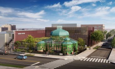 Green-Wood Cemetery in southern Brooklyn is building a new educational and welcome center next to the newly restored Weir Greenhouse, across from the cemetery's main gate.