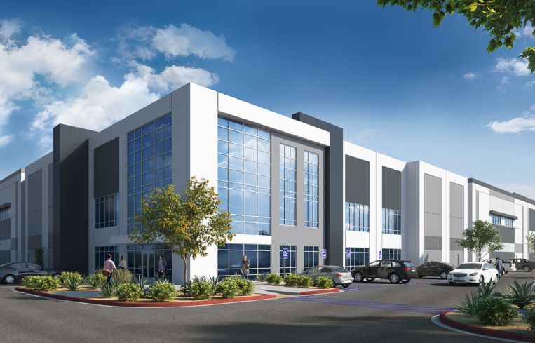 A rendering of the planned Harbor Logistics Center.