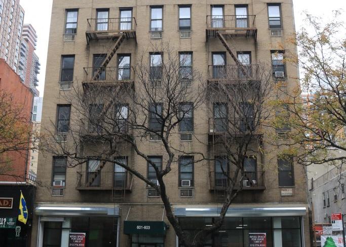 The five-story residential building at 603 10th Avenue.