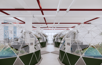 A rendering of Aanika's lab space at Industry City.