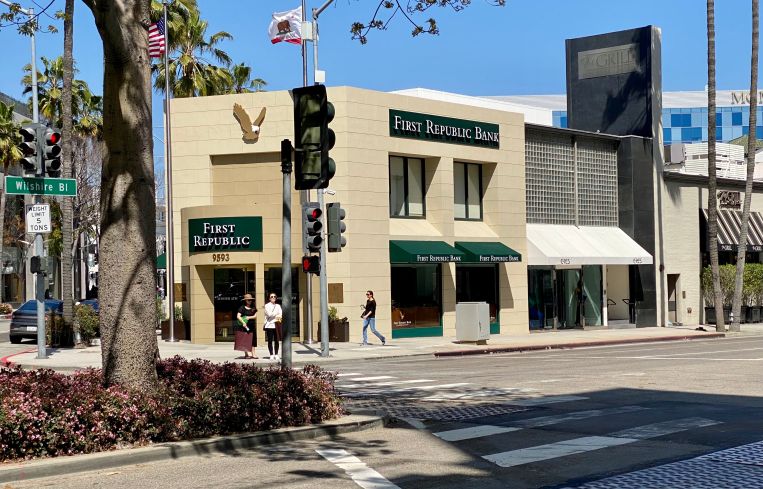 First Republic Bank in Beverly Hills, Calif.