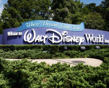 Entrance of Walt Disney World in Florida.