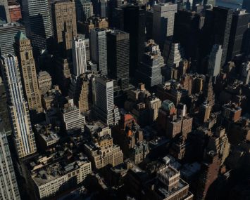 Office and residential buildings stand in Midtown Manhattan on Dec. 30, 2022 in New York City.