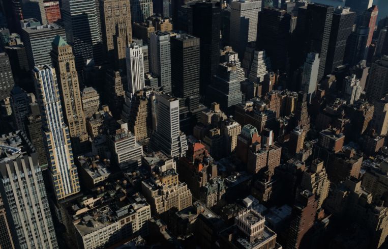 Office and residential buildings stand in Midtown Manhattan on Dec. 30, 2022 in New York City.