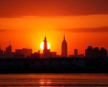 Sunrise in New York City
