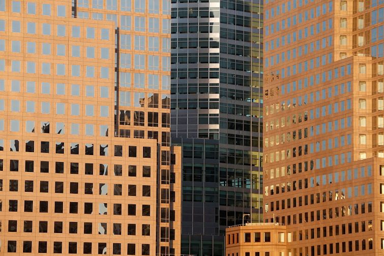 Office buildings in New York City.