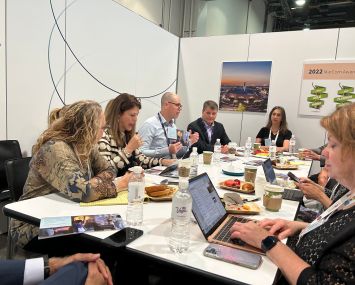 Authors of the new JLL report on entertainment retail discuss its findings at the ICSC 2023 conference in the Las Vegas Convention Center.