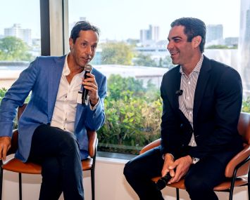 Jeff DiModica and Mayor Francis Suarez.