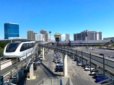 Monorail at the Las Vegas Convention Center.