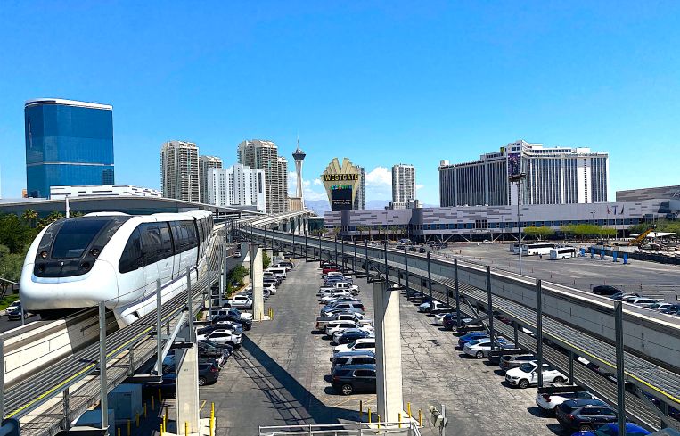 Monorail at the Las Vegas Convention Center.