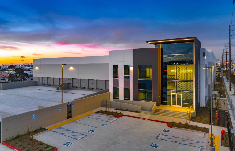 The warehouse development was completed earlier this year at 15601 South Avalon Boulevard in Gardena.