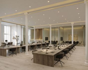 Renderings of the offices at 40 Crosby Street.