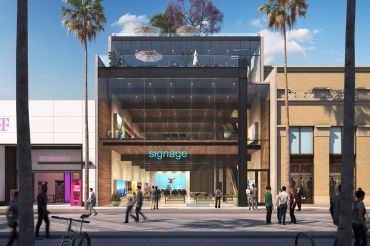 A rendering for Blatteis & Schnur's planned retail project at 1404 - 1408 Third Street in Santa Monica, Calif. 