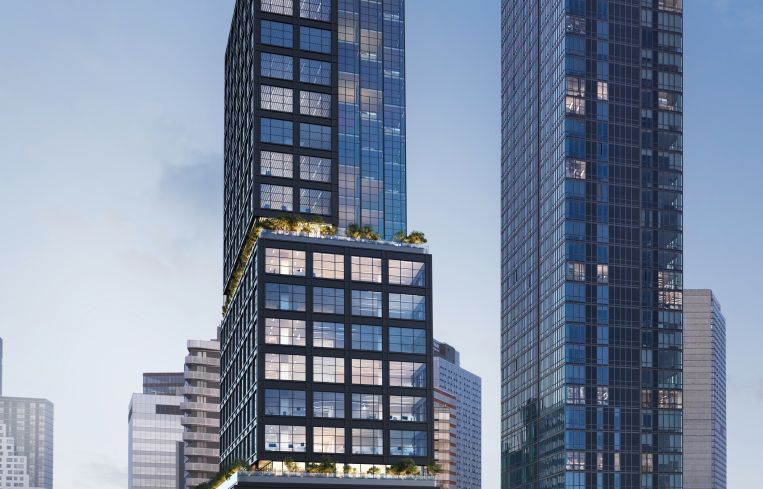 The project, dubbed Opus Point, will include retail and community facility space as well as a public outdoor terrace.