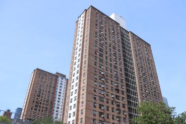 New York City Housing Authority (NYCHA) Robert Fulton Houses Complex in Chelsea.