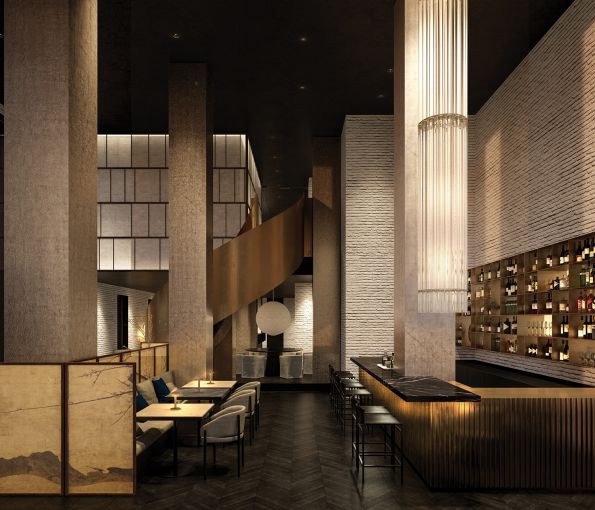 A wine bar in the lobby will serve light bites throughout the day.