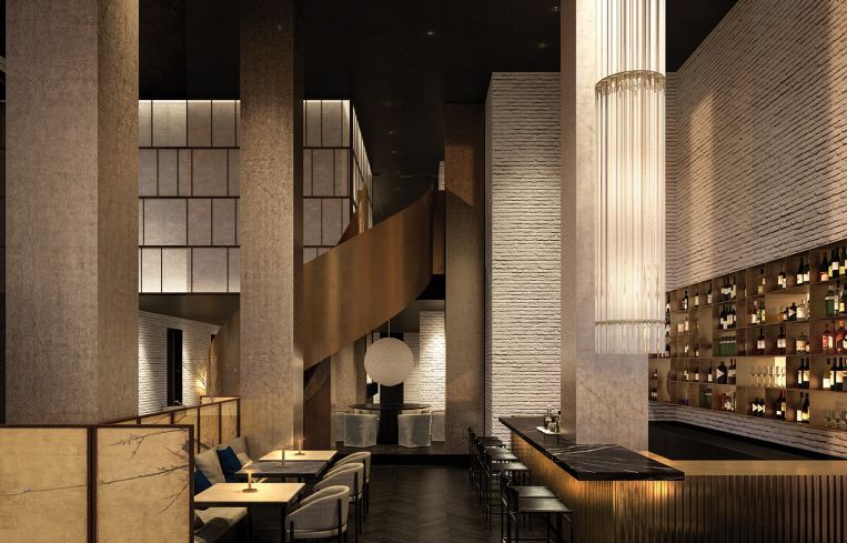 A wine bar in the lobby will serve light bites throughout the day.