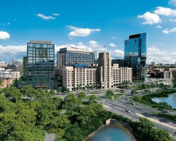421 Park Drive, left, at the Alexandria Center for Life Science – Fenway mega campus.
