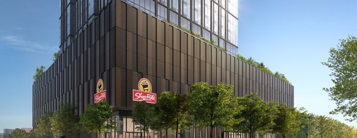 A rendering of the new tower at Hudson Exchange.