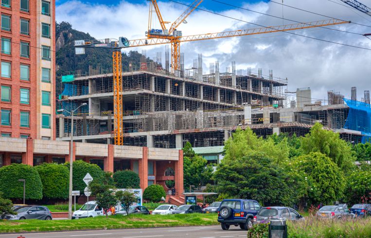 Construction in Bogotá, Colombia