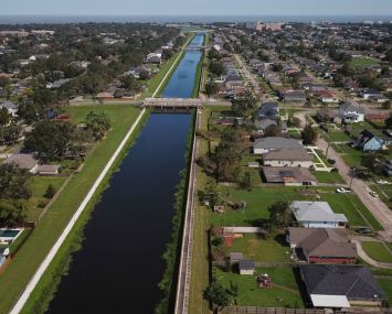 London Avenue canal in Gentilly, New Orleans.