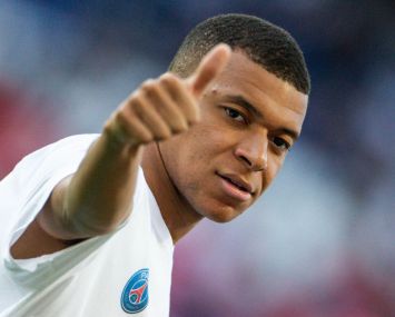 Kylian Mbappe of Paris Saint-Germain.