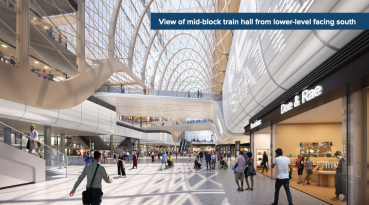 A new rendering of the planned renovation of Penn Station.