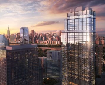 A rendering for The Orchard project, which will span 69 stories once completed around 2026.