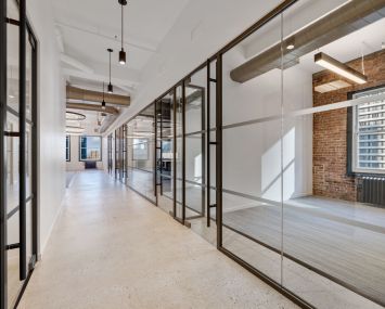 Pre-built spaces at 1501 Broadway.