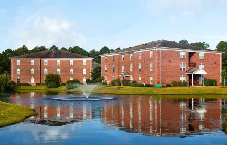 A soon-to-be converted student housing complex at 110 Chanticleer Village Drive in Myrtle Beach, South Carolina.