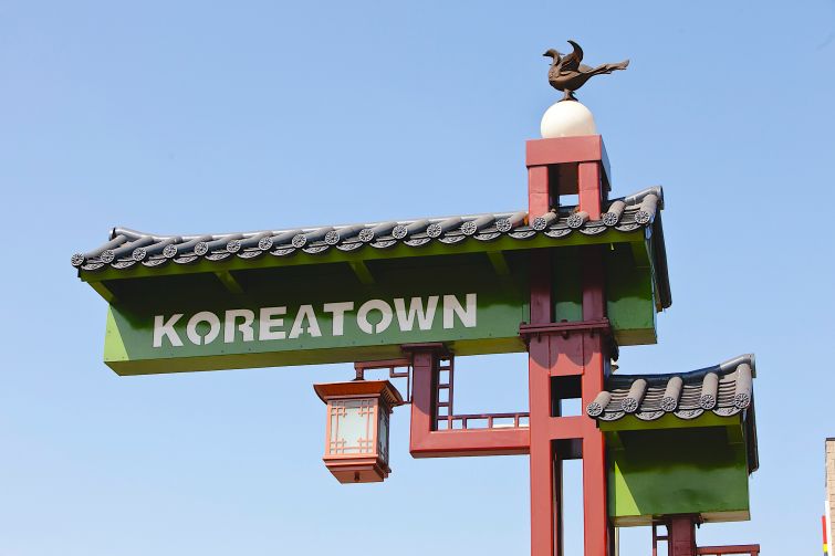 Koreatown in Los Angeles.