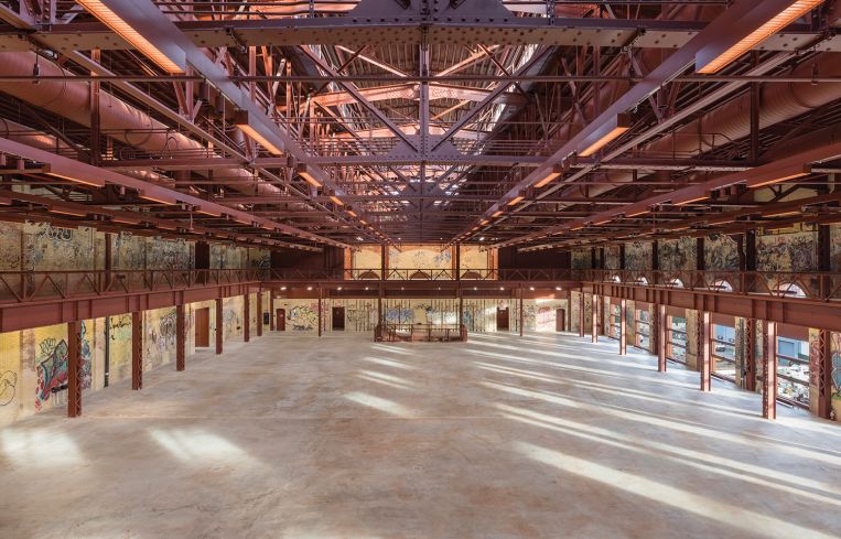 The main area of the powerhouse was converted to a grand hall for exhibitions and events.