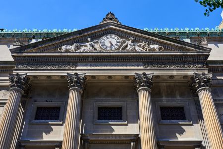 The former Bowery Savings Bank at 130 Bowery Street