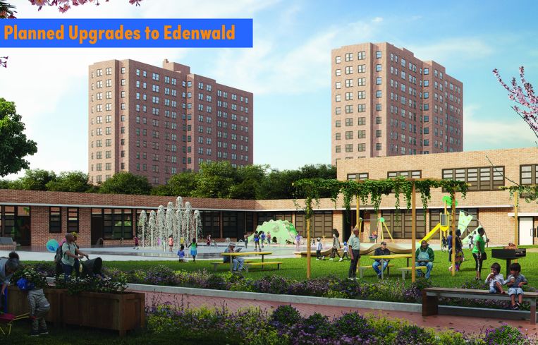 Rendering of Edenwald Houses planned upgrades