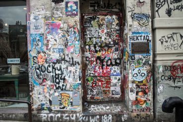 Former studio location of artist Jean-Michel Basquiat at 57 Great Jones Street.