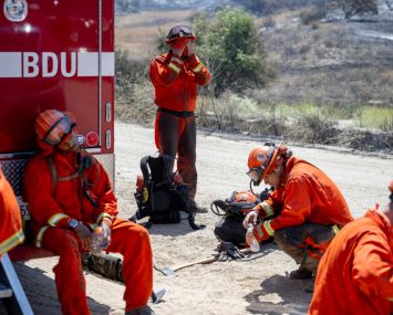 Rabbit fire in Riverside County, Calif., July 2023.