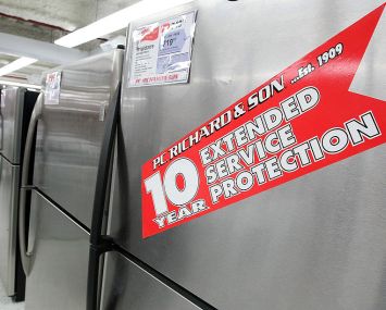 A fridge in a P.C. Richard & Son store