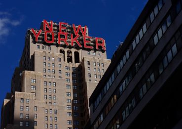 New Yorker Hotel Sign in New York City