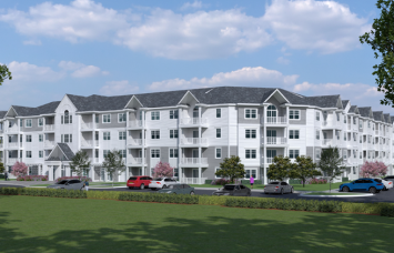 A rendering for the Harbor Heights II project in Mystic, Conn. 