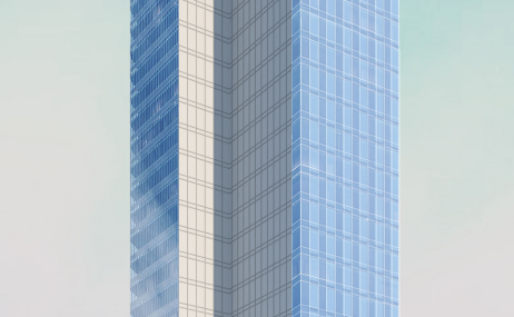 A rendering of a planned voco-branded hotel in Times Square. 