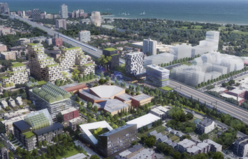 Rendering of Woodlawn Center.