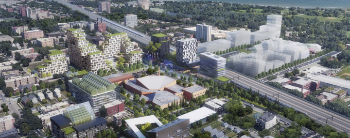 Rendering of Woodlawn Center.