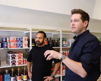 Boisson's Gautam Ahuja, left, and Nick Bodkins at the retailer's West Village location.