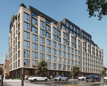 A rendering of the new development.
