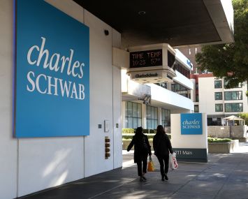 Charles Schwab plans to cut its footprint in San Fransisco, where one of its properties at 211 Main Street (pictured) is secured by CMBS debt.