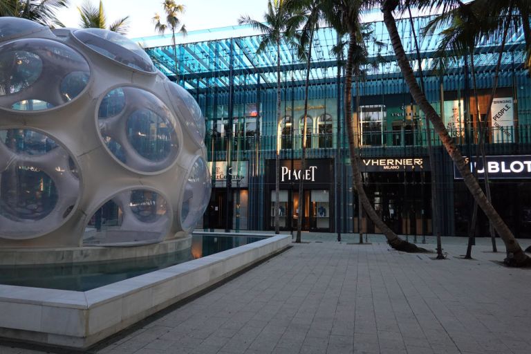 Louis Vuitton and the FIFA World Cup association transform the famous  Paradise Plaza of the Miami Design District into a football field. – Miami  Niche
